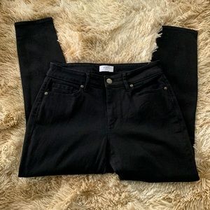 Women’s black loft curvy skinny jeans